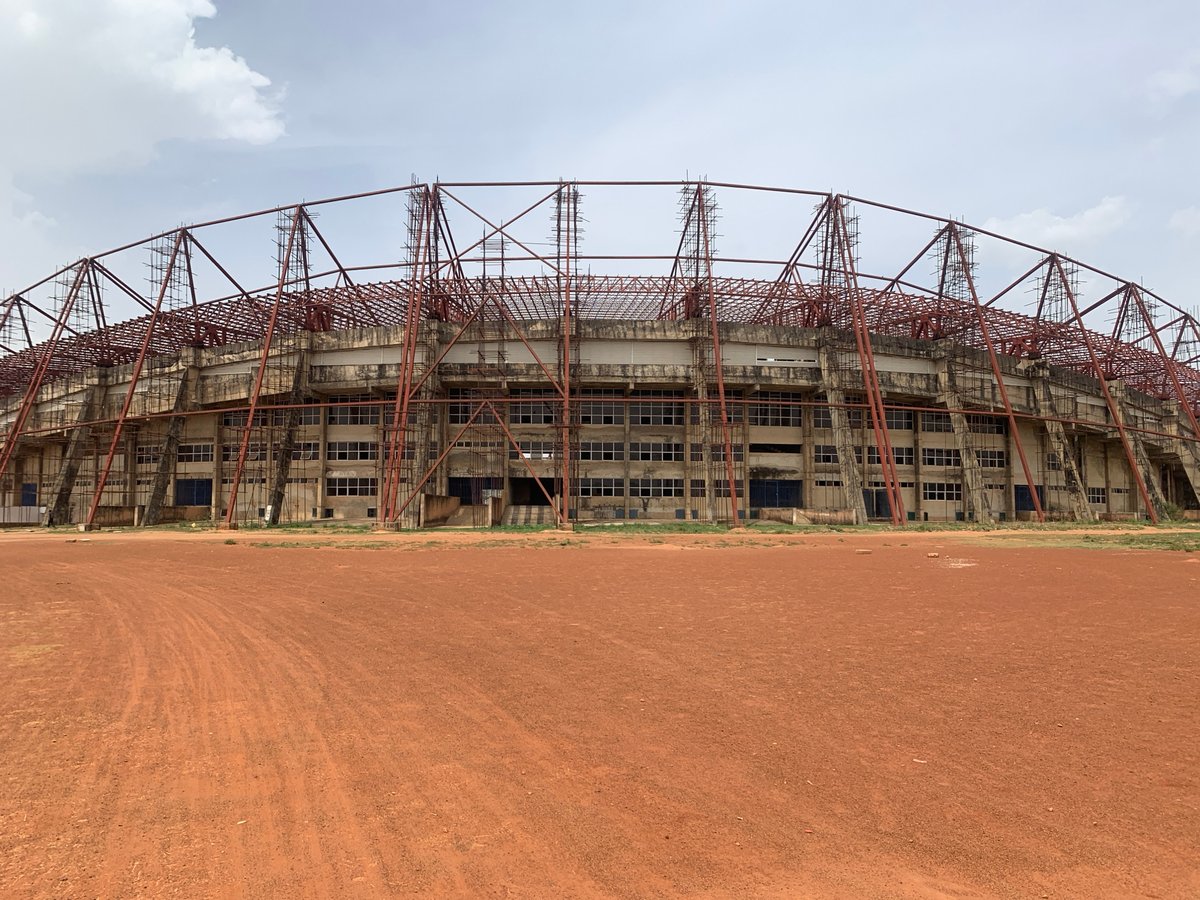 Stadium construction ongoing in Rafin Par, Nigeria