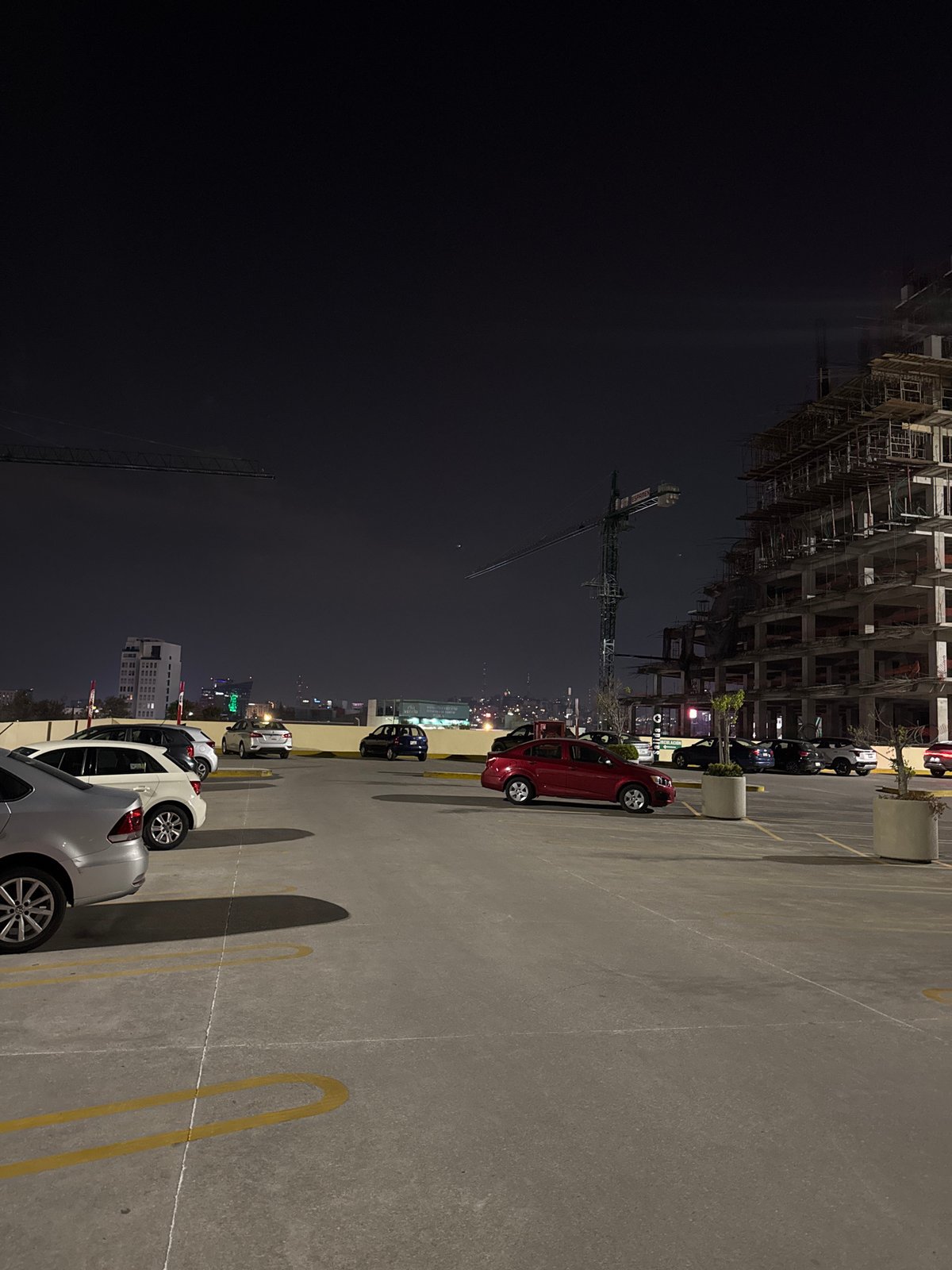 Nighttime urban scenes captured in Puebla, Mexico early morning