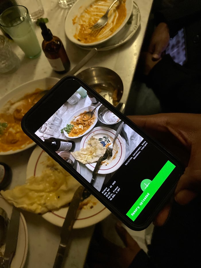 Friends celebrate birthday at Paris restaurant with street party