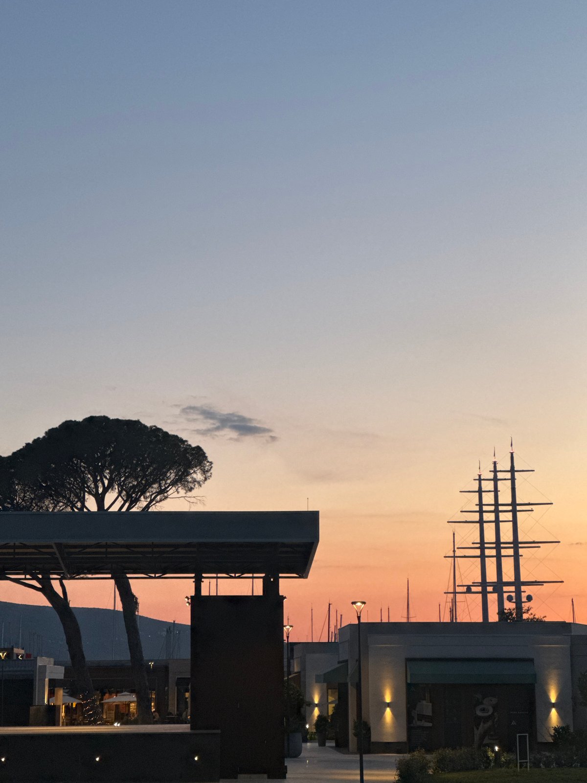 Evening activities captured across Tivat, Montenegro marina district