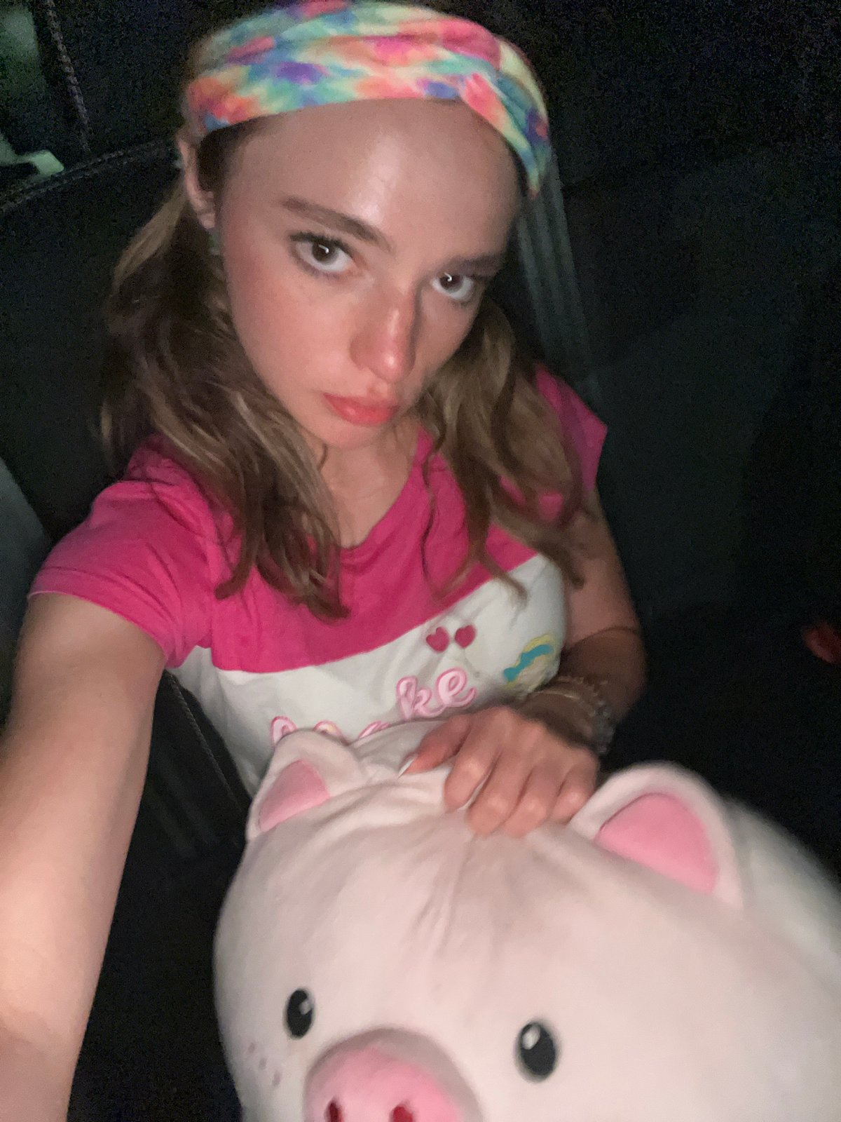 Young woman with plush toy spotted in Mexico