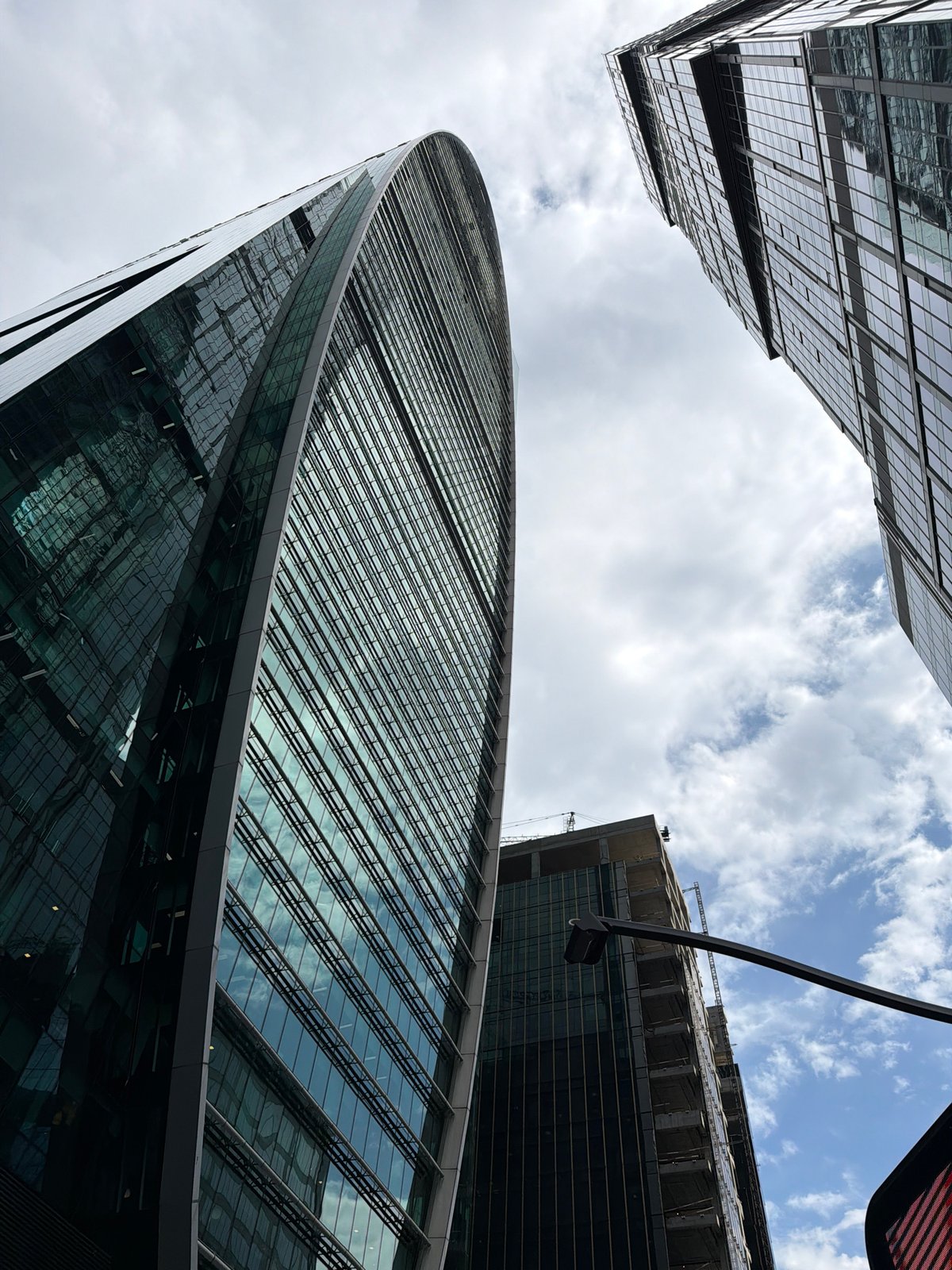Glass towers reach skyward in Moscow City's financial district