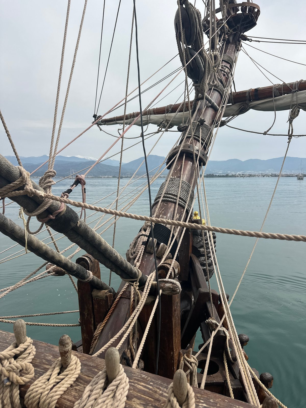 Traditional sailing vessel spotted off Fethiye, Turkey coast