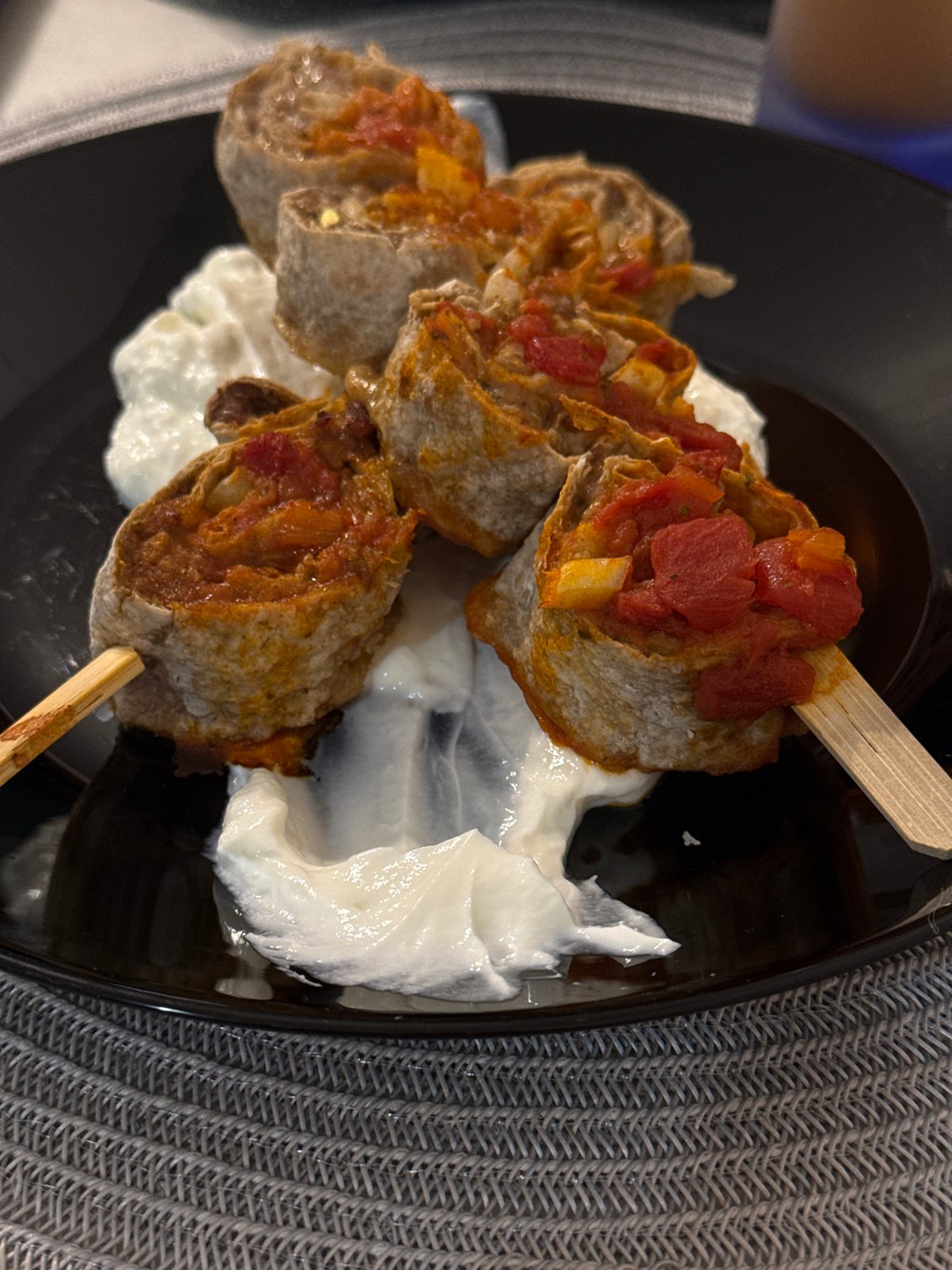 Traditional Bulgarian skewered meat dish photographed in Sofia