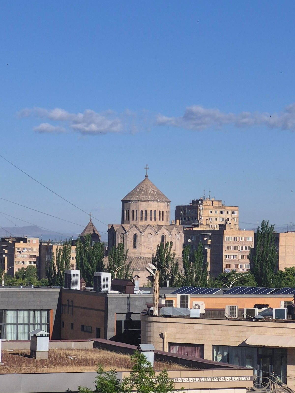 Early morning Yerevan cityscape moments captured across downtown