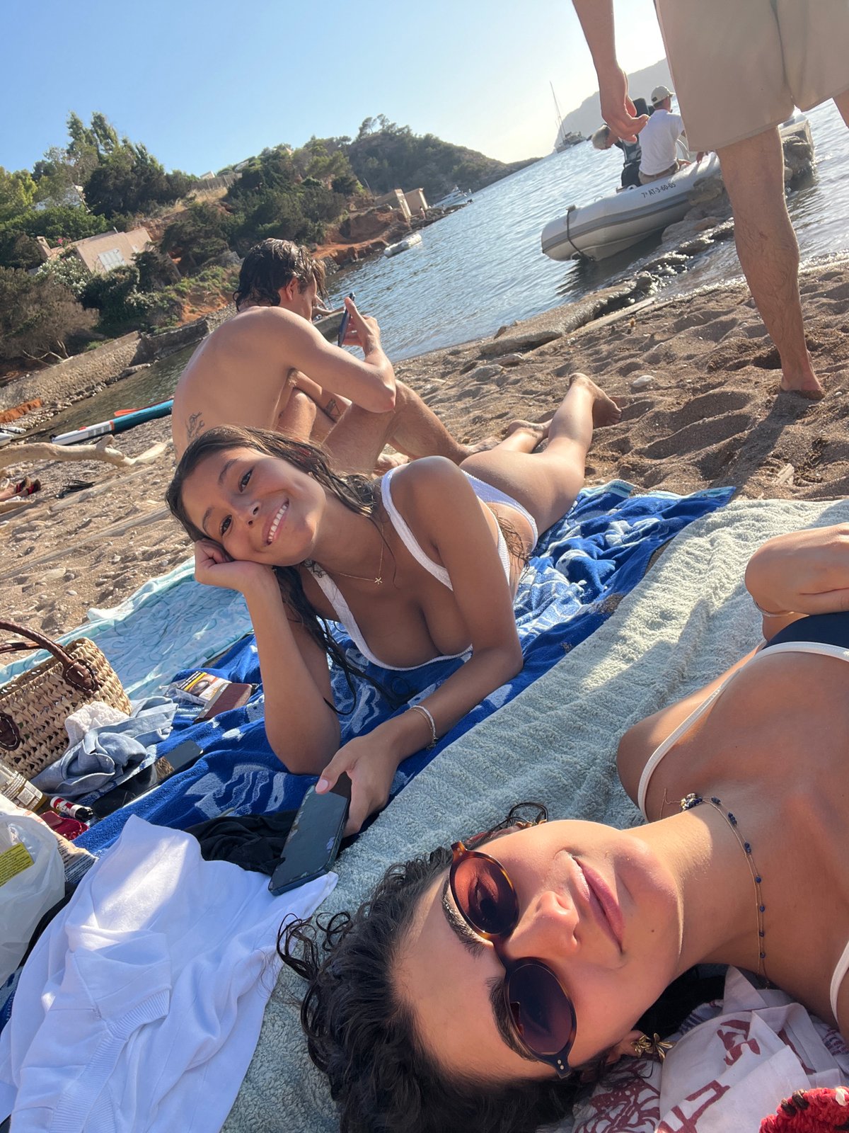 Lazy summer afternoon at a Sant Josep de sa Talaia cove