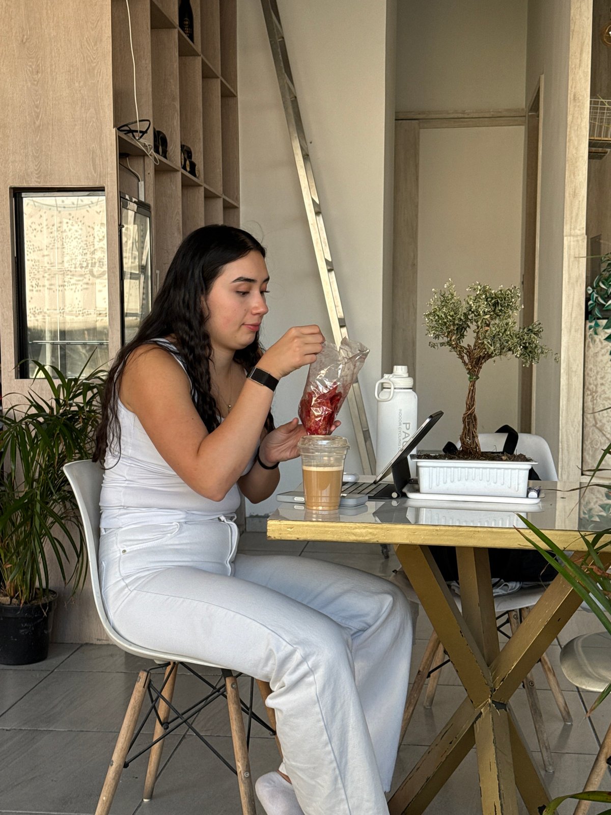 Woman documented in multiple indoor settings across Puebla, Mexico