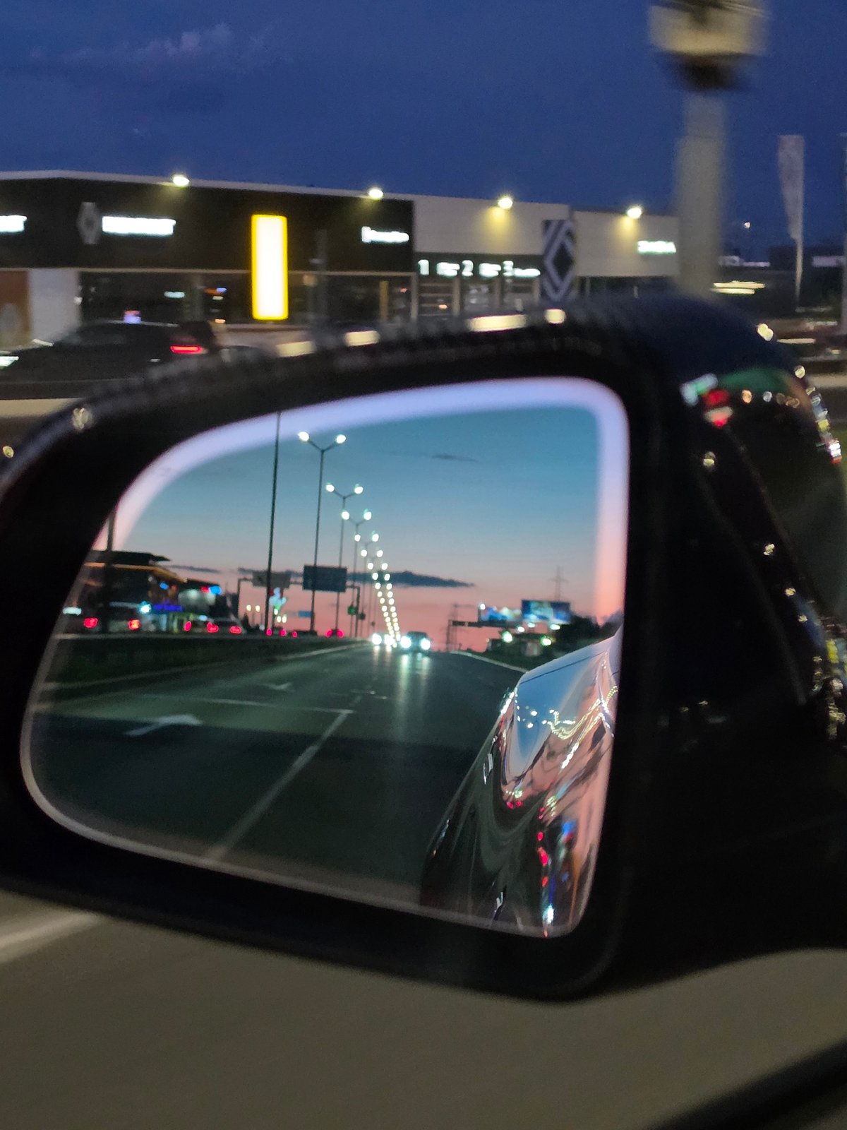 Evening drive through Sofia highways and tunnels captured