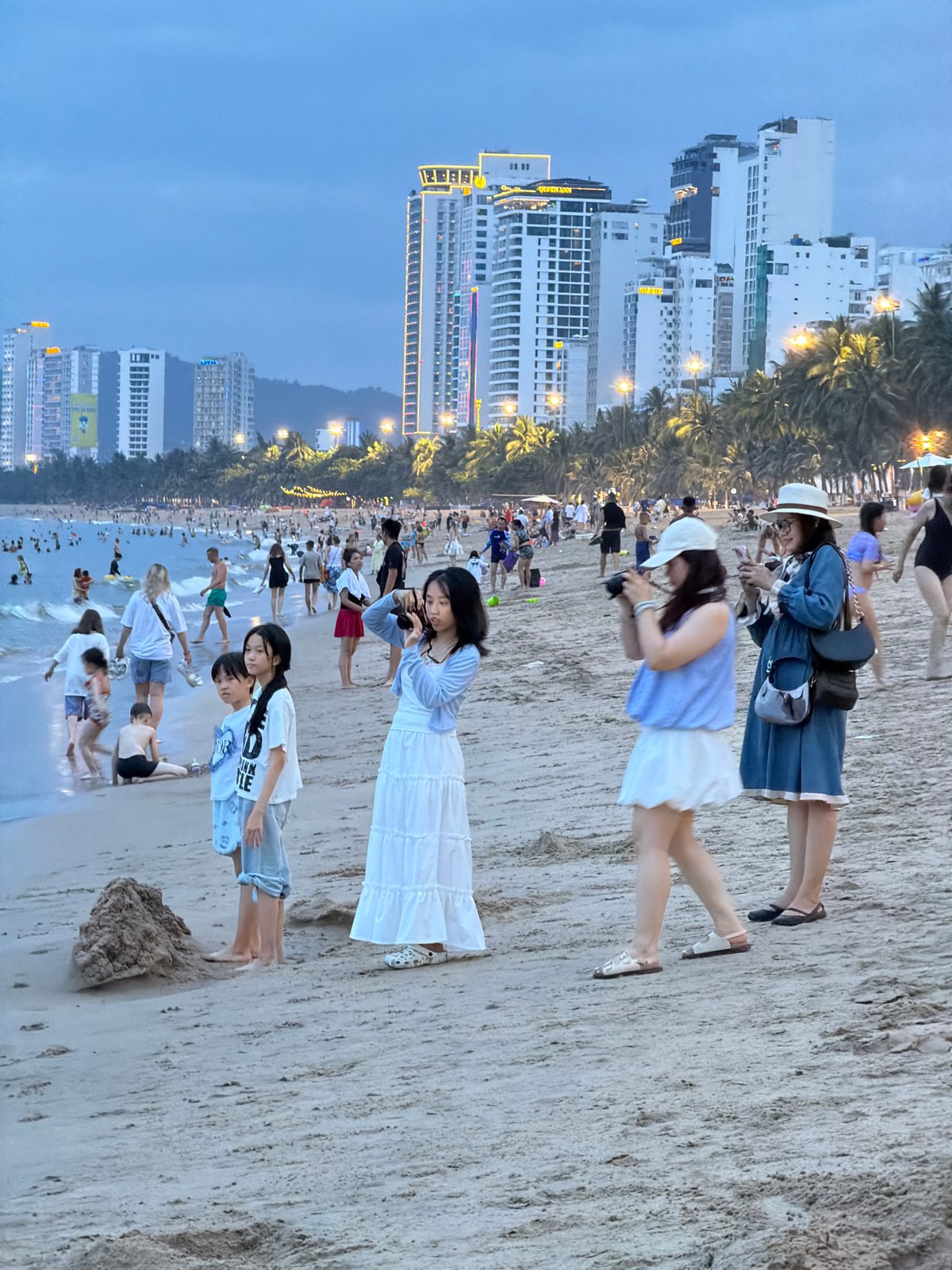 Nha Trang beachfront and rooftop scenes along the bay