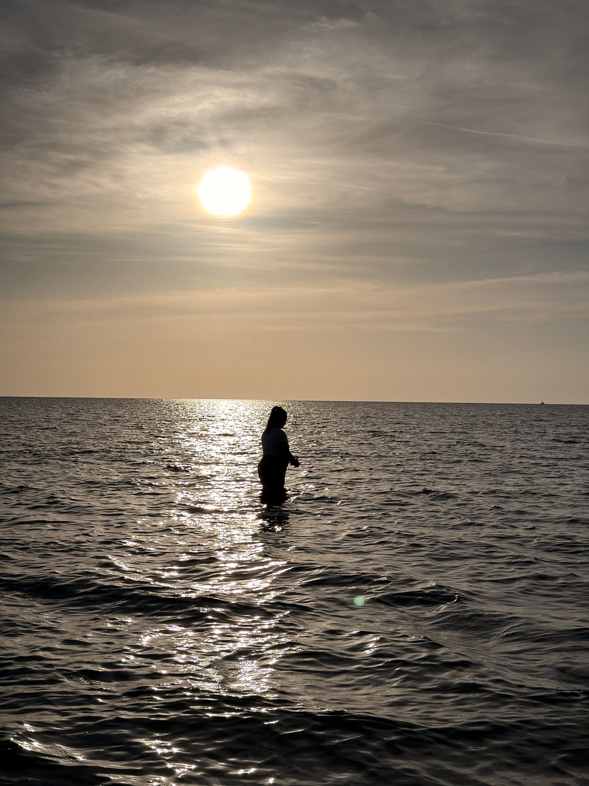 Sunset beach moments on Ko Samui, same outfit and scene.