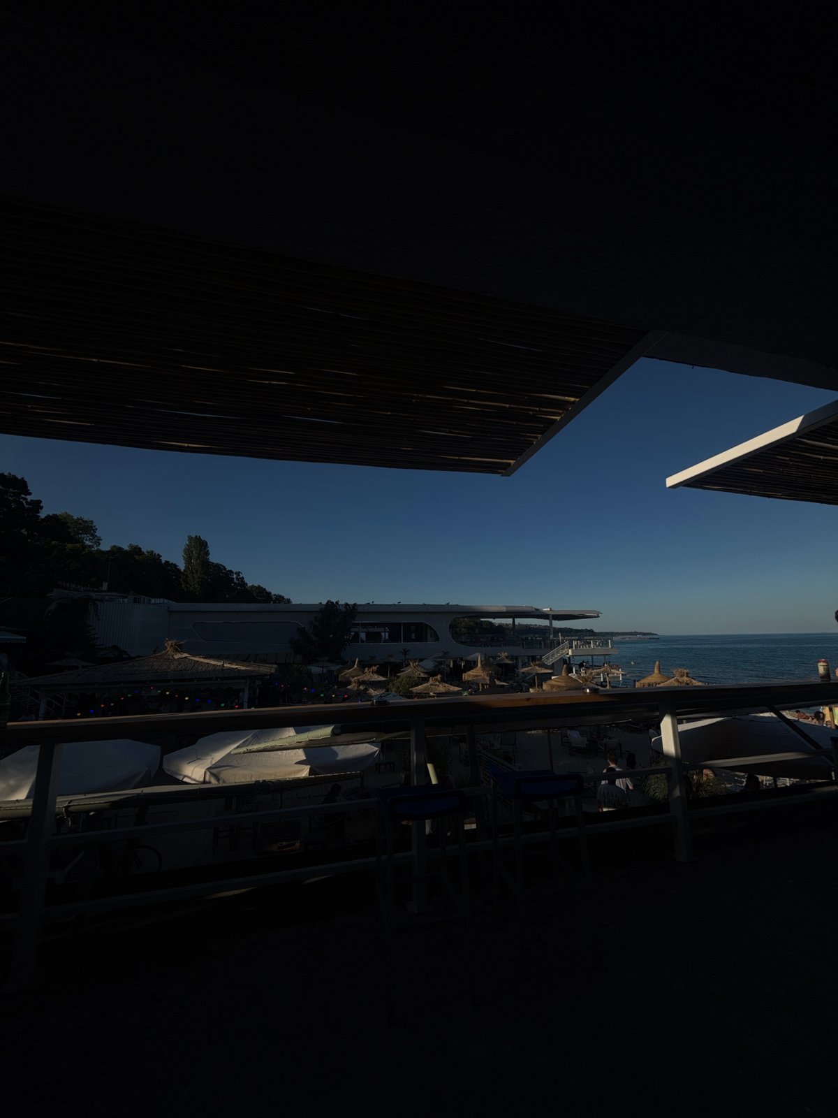 Afternoon drinks at a Black Sea beachfront café in Varna