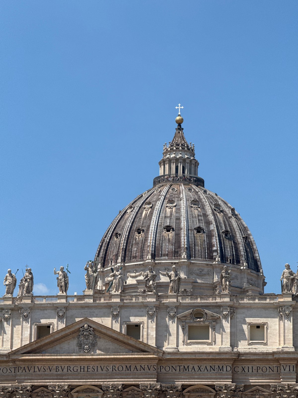 St. Peter's Square and Rome streets on a sunny morning