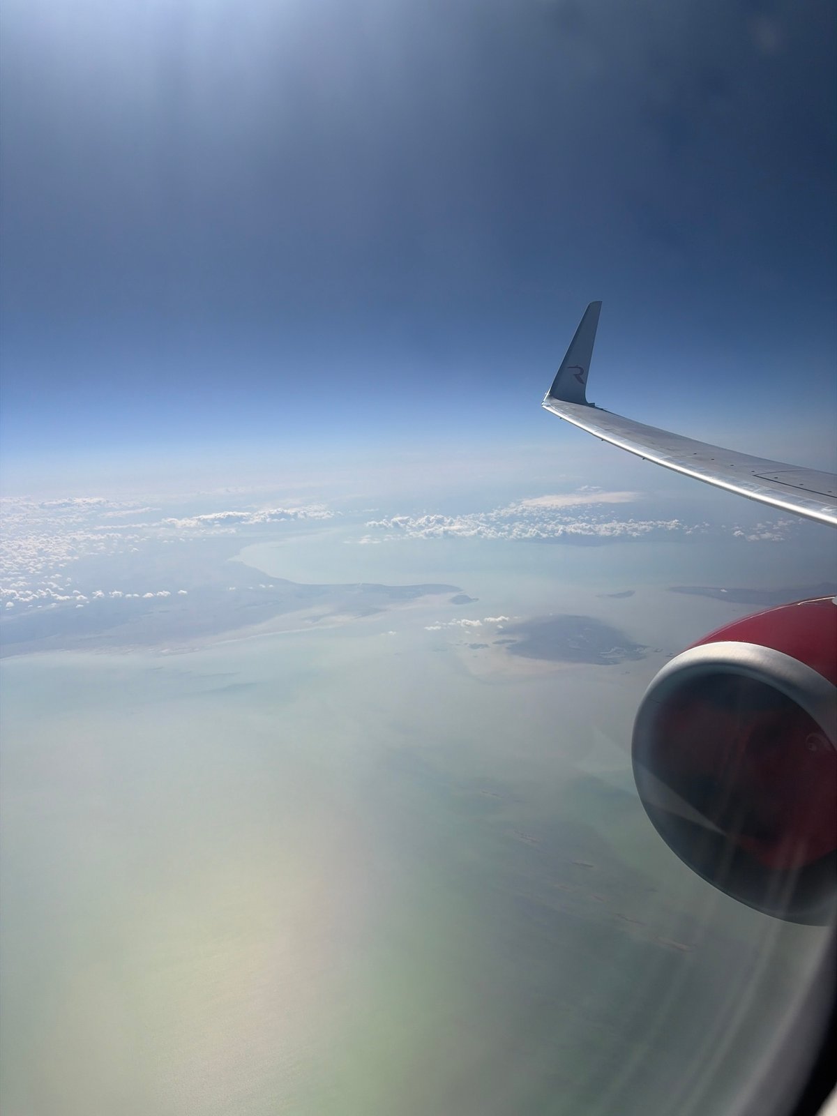 Passengers document flight over Perm Russia with aerial views