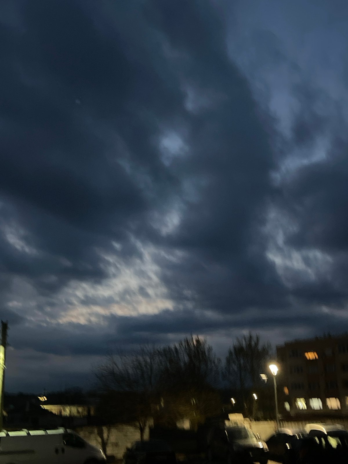 Evening street scenes documented in Elhovo, Bulgaria