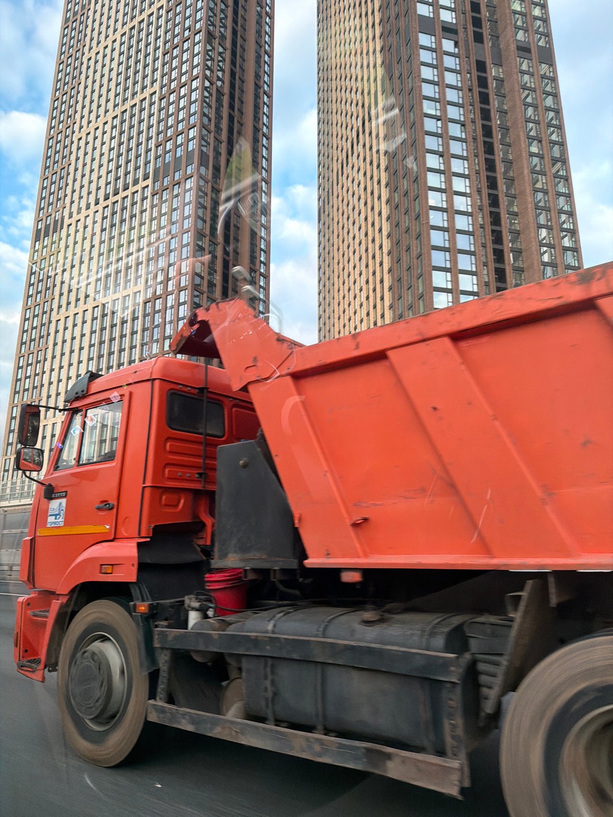 Construction activity observed near Moscow skyscrapers
