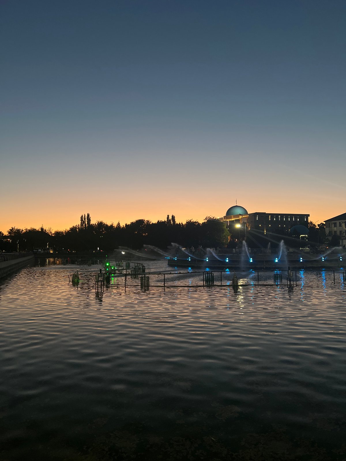 Afternoon to dusk around Shymkent's streets and public spaces