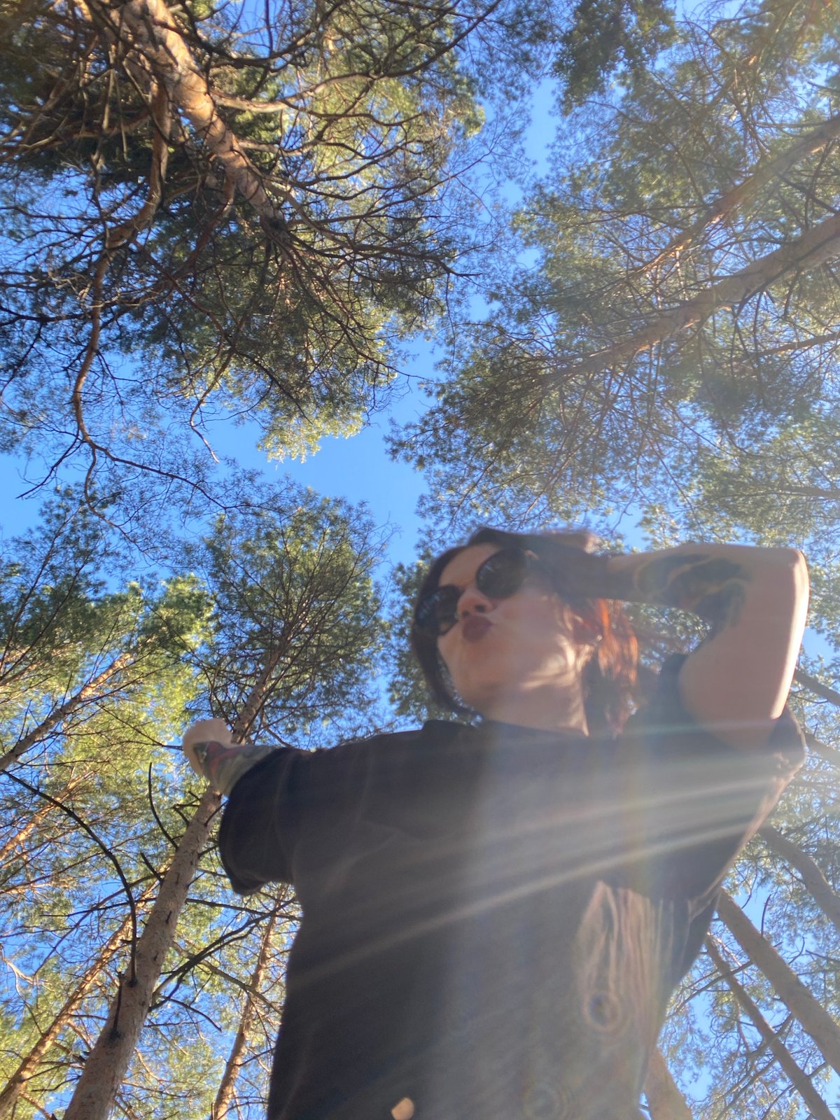 Person photographed in forest near Фоки, Russia