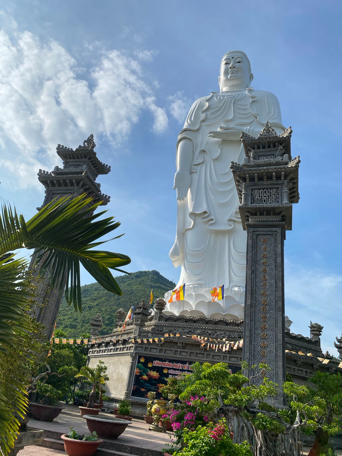 Morning visit to a hilltop Buddhist temple complex in Nha Trang