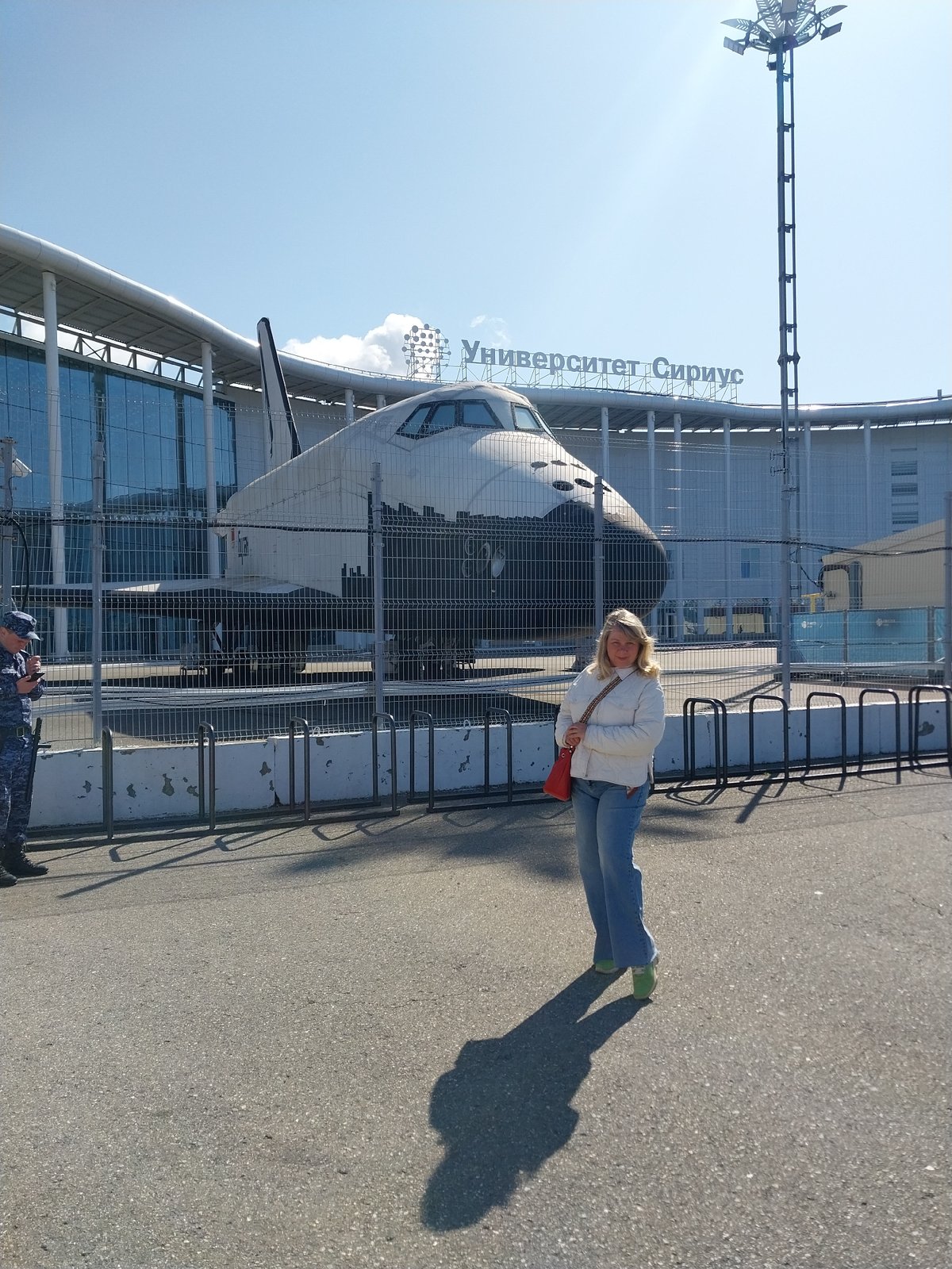 Visitors view Soviet shuttle prototype at Sirius University campus