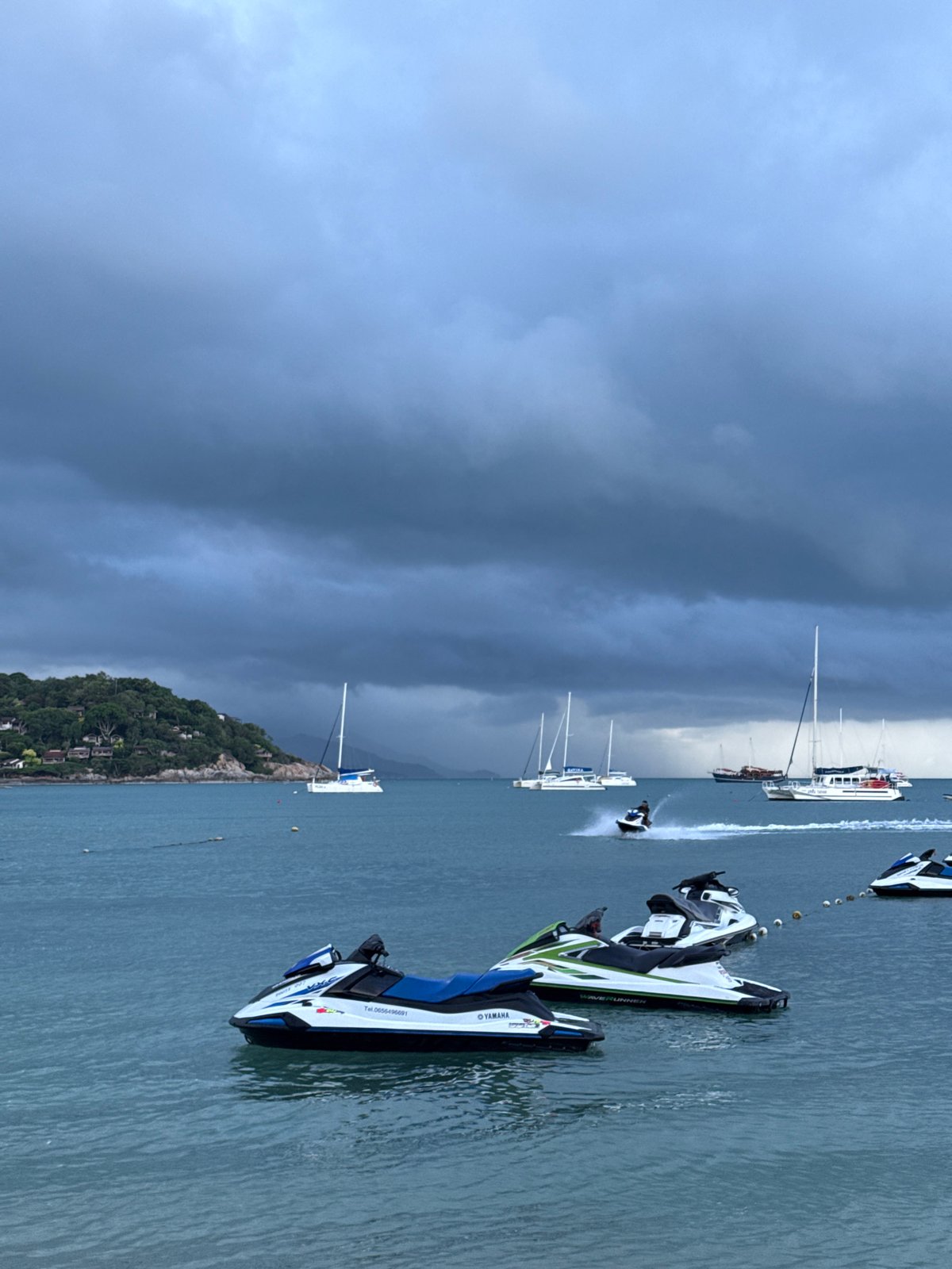 Water sports activity observed at Choeng Mon beach Thailand