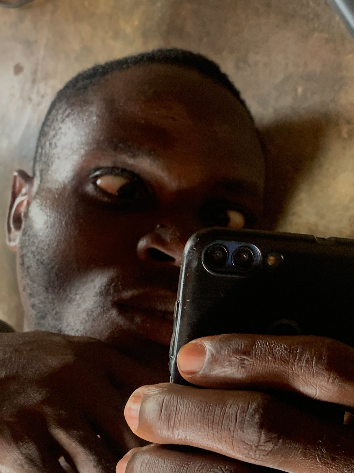 Person documents morning routine with dog in Ikorodu, Nigeria