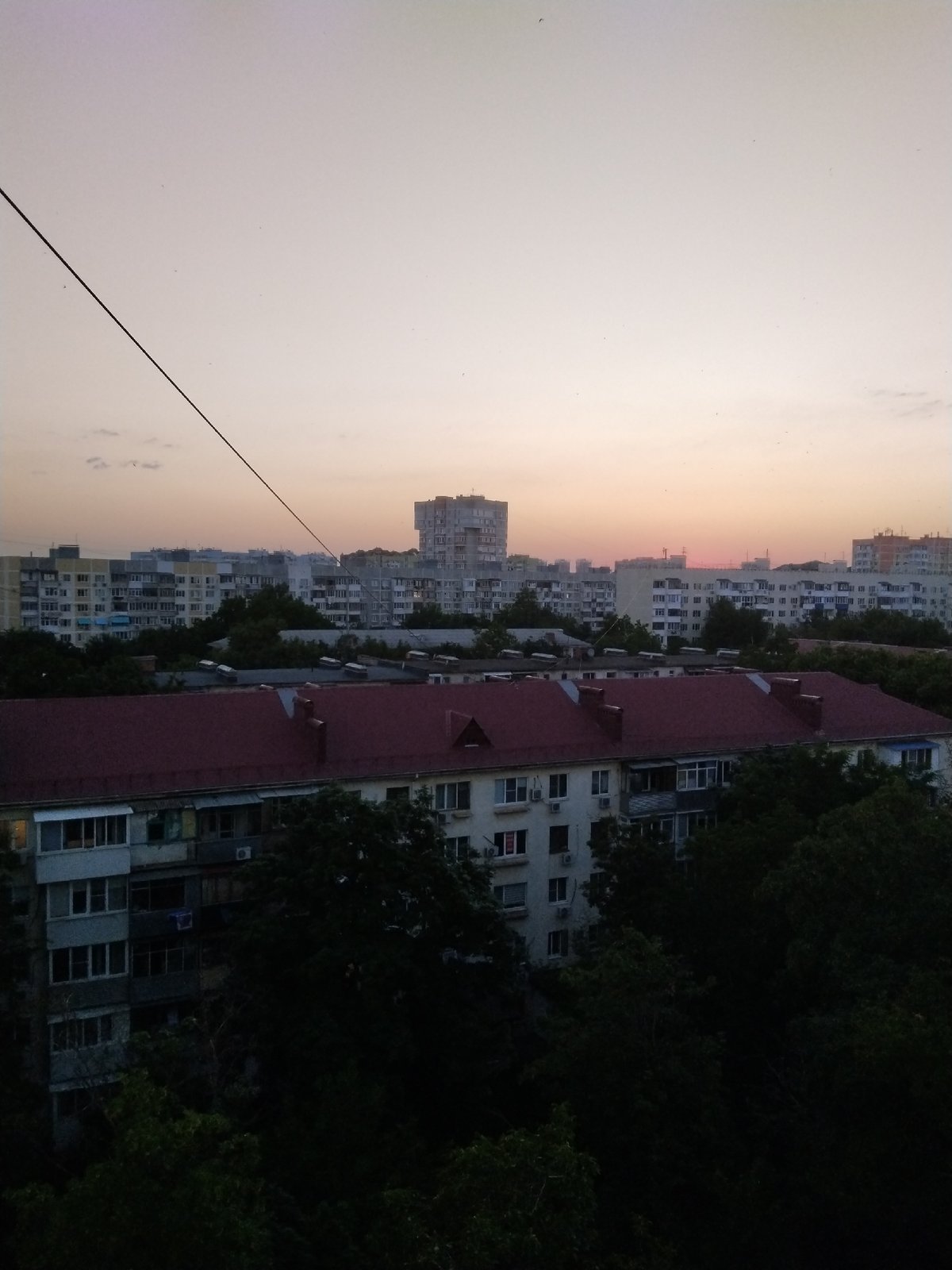 Krasnodar residential skyline at dusk, multiple angles