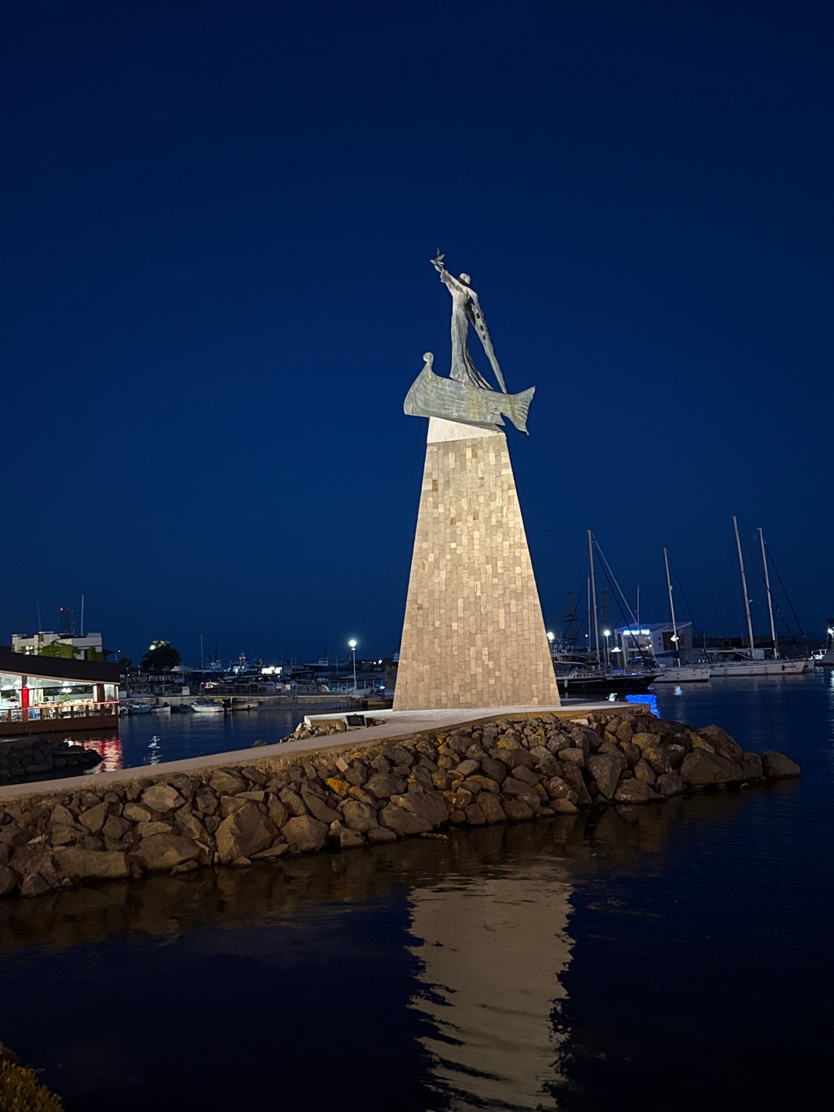 Evening documentation of UNESCO heritage city Nesebar, Bulgaria landmarks
