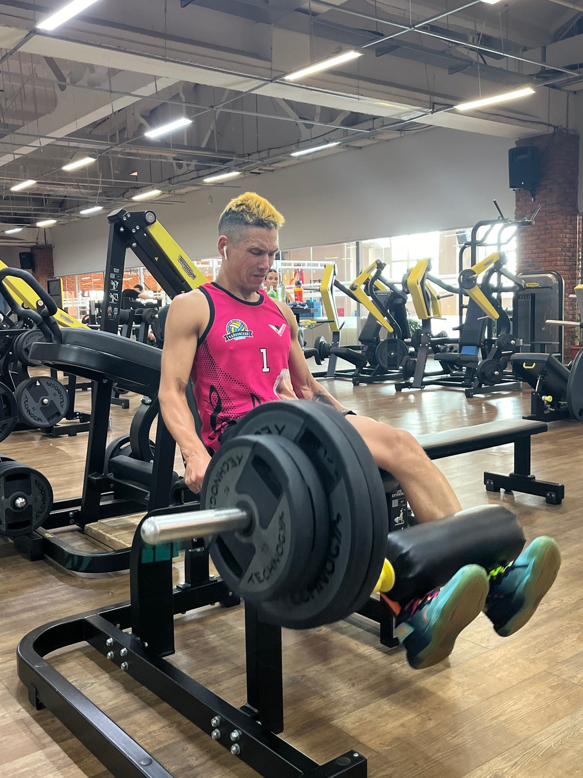 Morning gym session in Chaikovsky, Russia