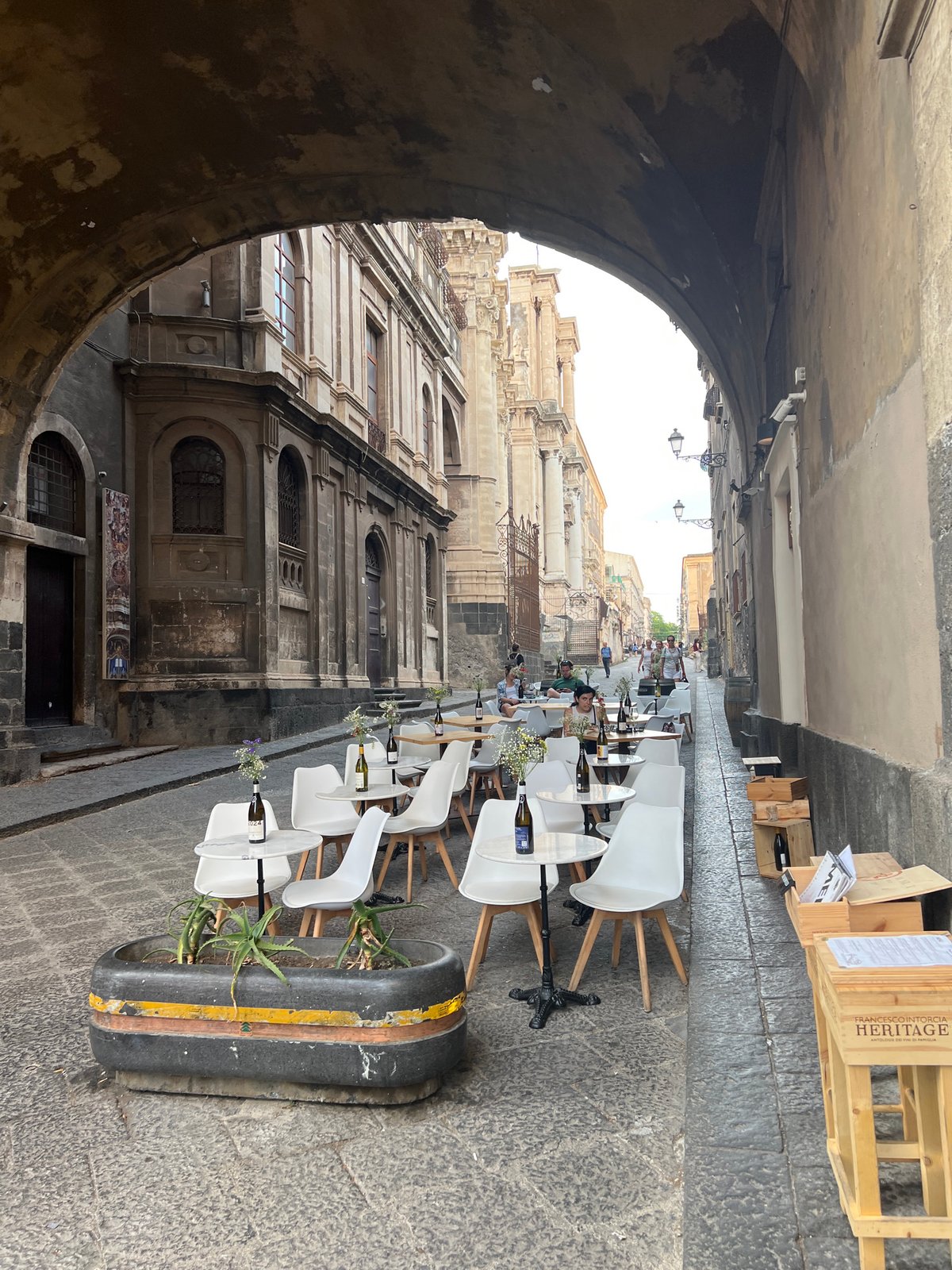 Catania's baroque centro storico on a June afternoon