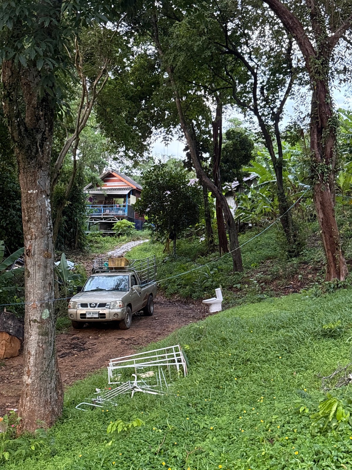 Hillside walk documented through residential Karon, Thailand streets