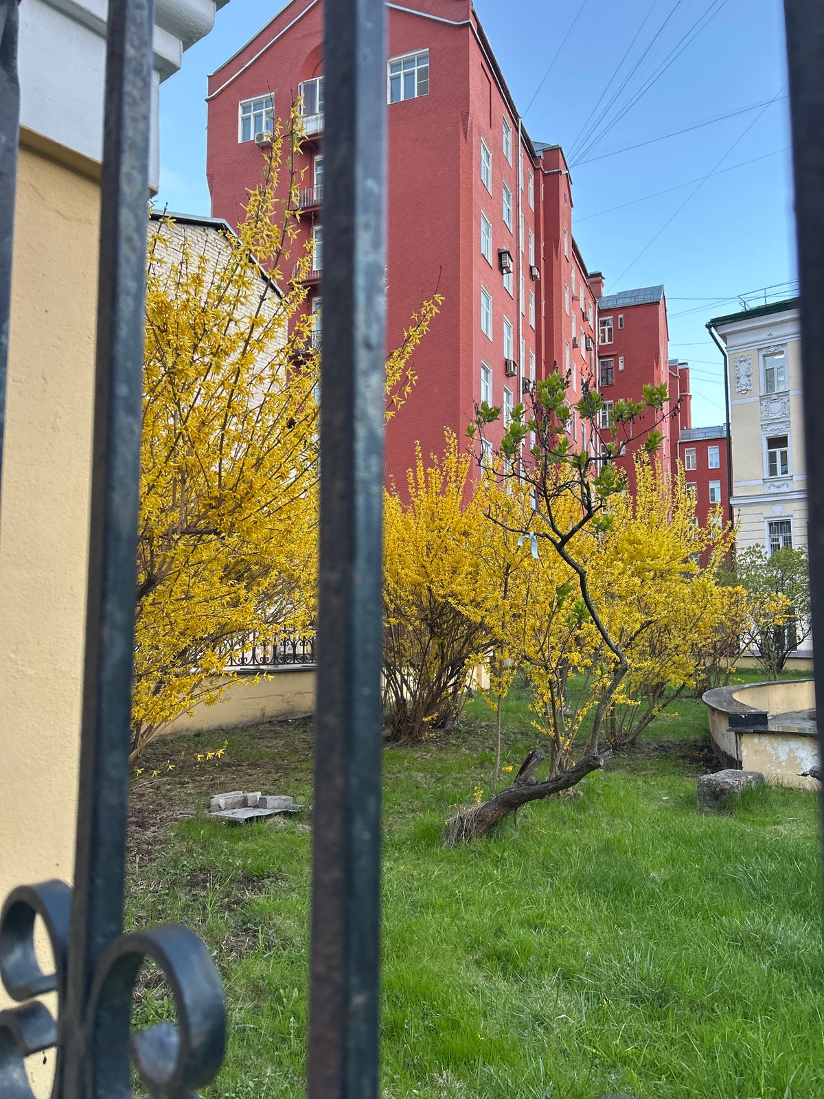 Urban street scenes documented during evening hours April 24
