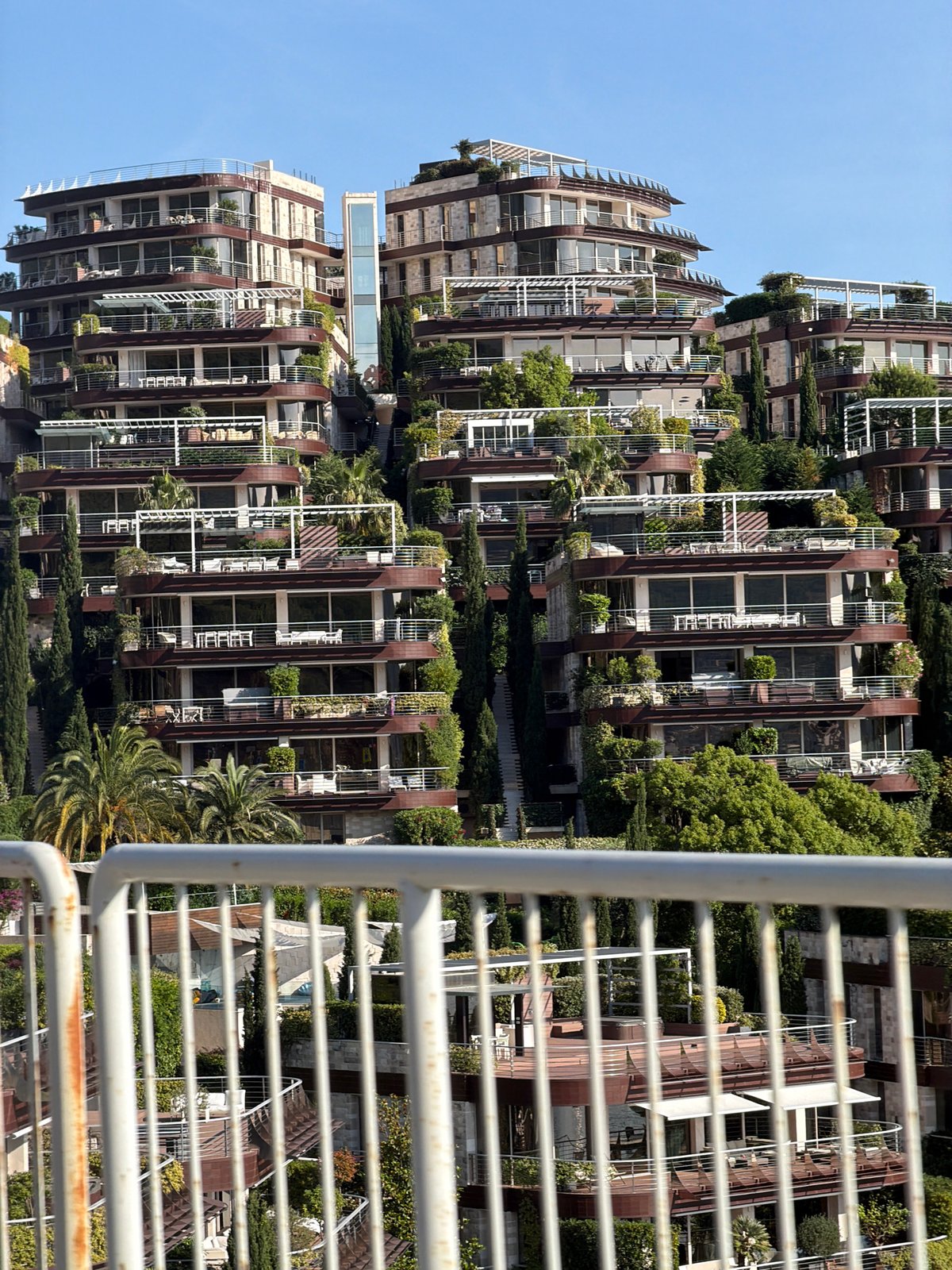 Modern green apartment complex spotted in Budva, Montenegro