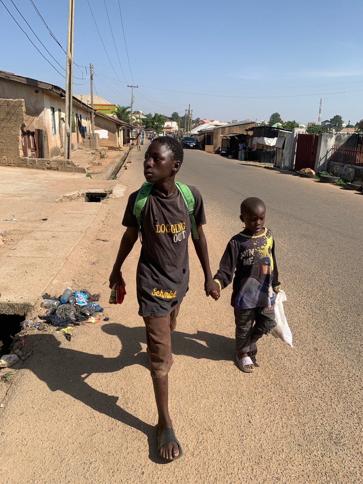 Morning street life documented in Jos, Nigeria