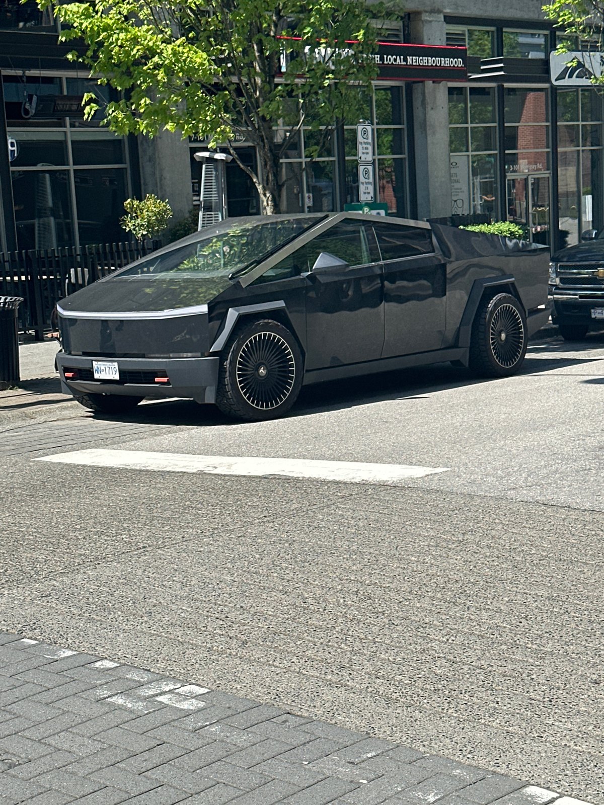 Tesla Cybertruck spotted parked on Port Moody street