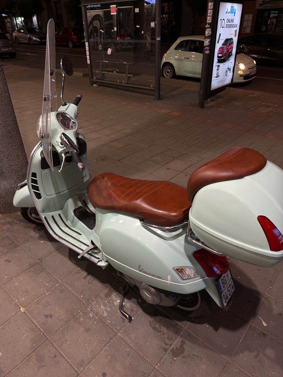 Evening scooters and fresh fruit spotted in Belgrade district