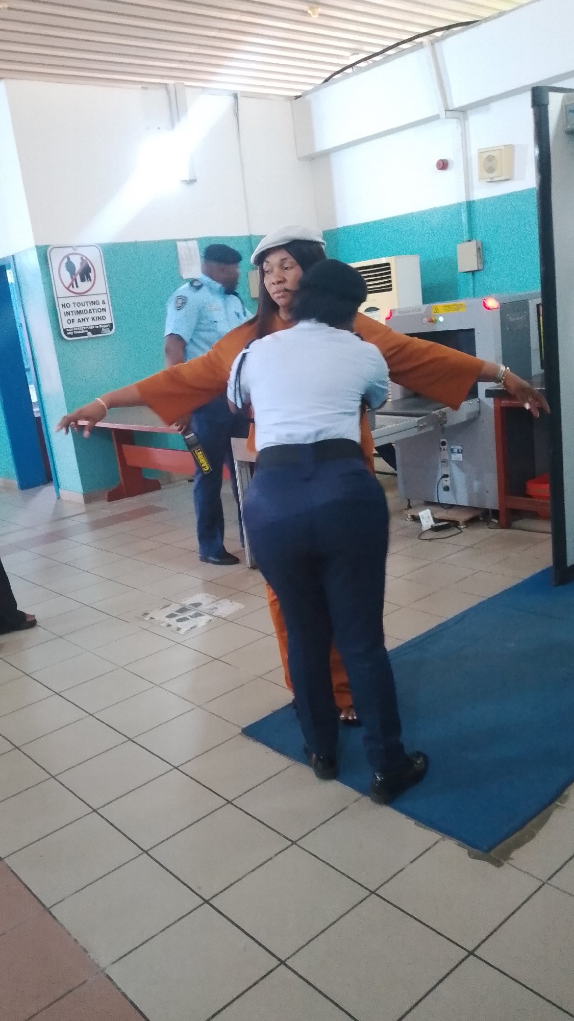 Airport security operations documented in Orerokpe, Nigeria
