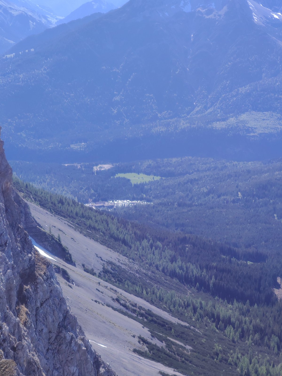Mountain landscape documented from high vantage point in Grainau