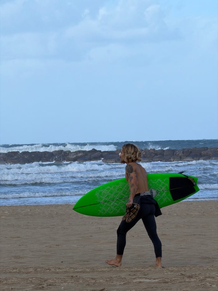 Morning fitness activities spotted along Tel Aviv coastline