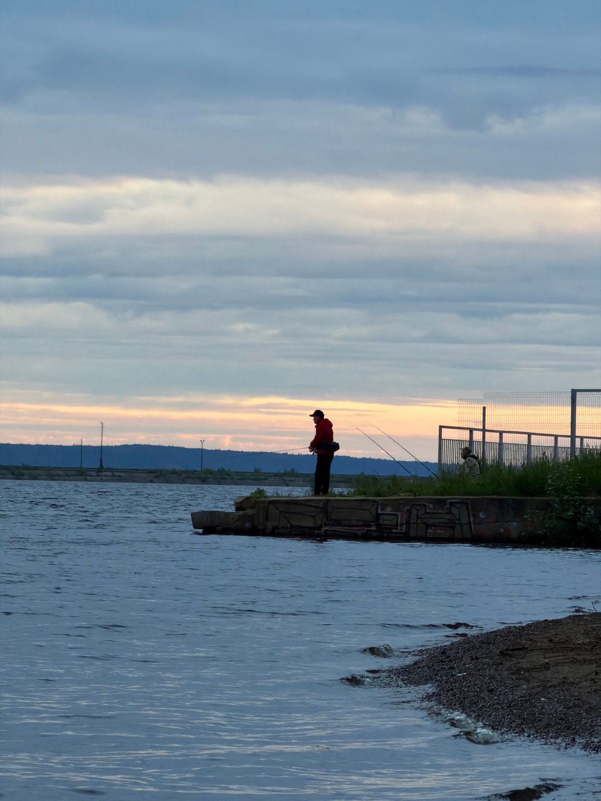 Morning fishing expedition captured on Kama River, Chaikovsky