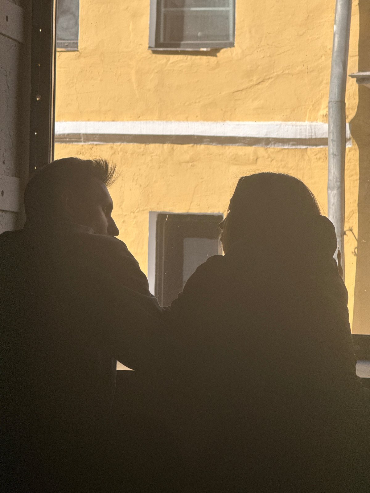 Two figures spotted near window in Moscow building