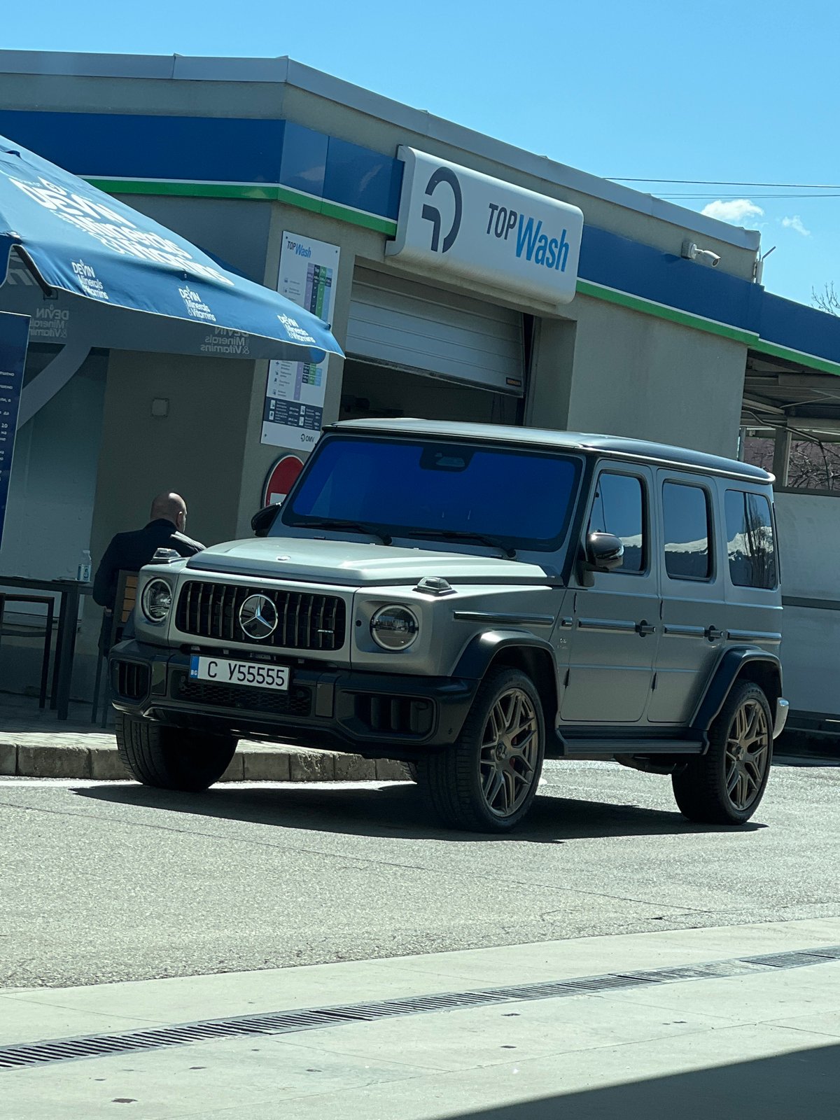 Mercedes G-Class spotted at Sofia car wash facility