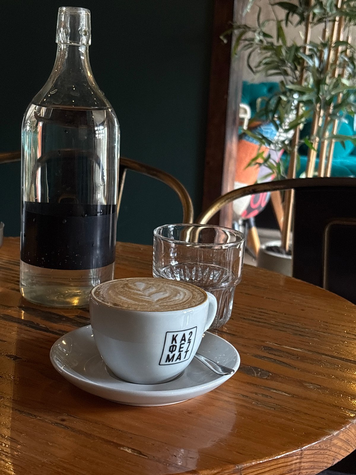 Coffee moment documented at Kragujevac cafe table setting