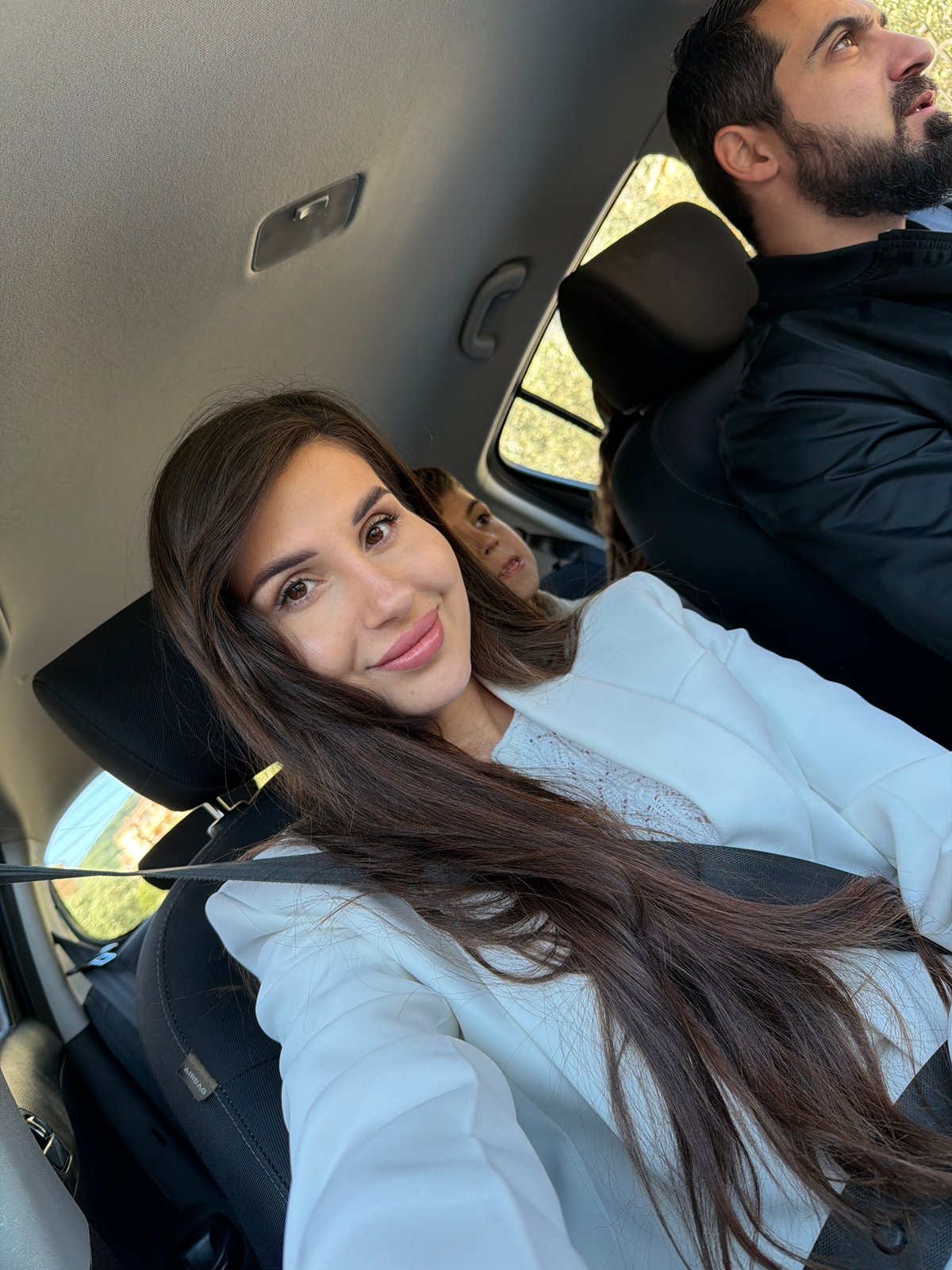 Car selfie captured by passengers in Budva, Montenegro