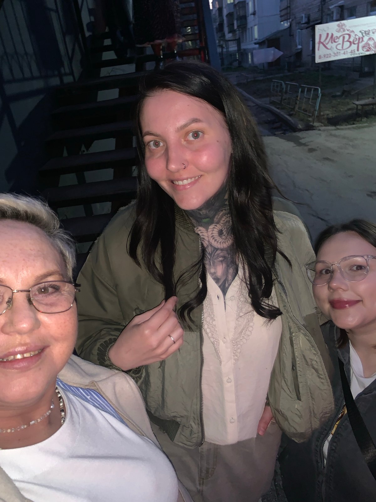 Women share casual selfie moments across Chaikovsky, Russia