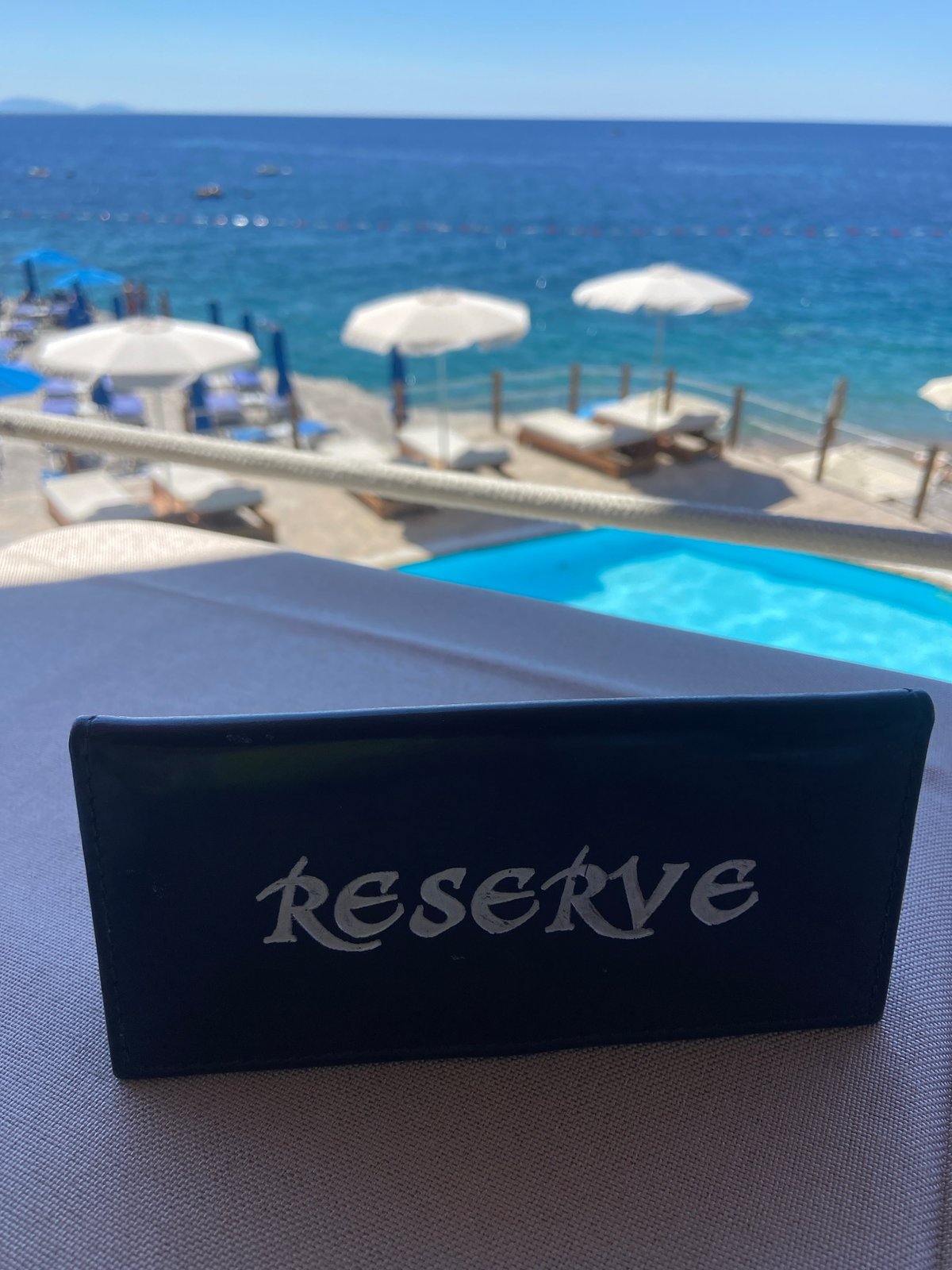 Lazy summer morning at an Adriatic resort in Montenegro