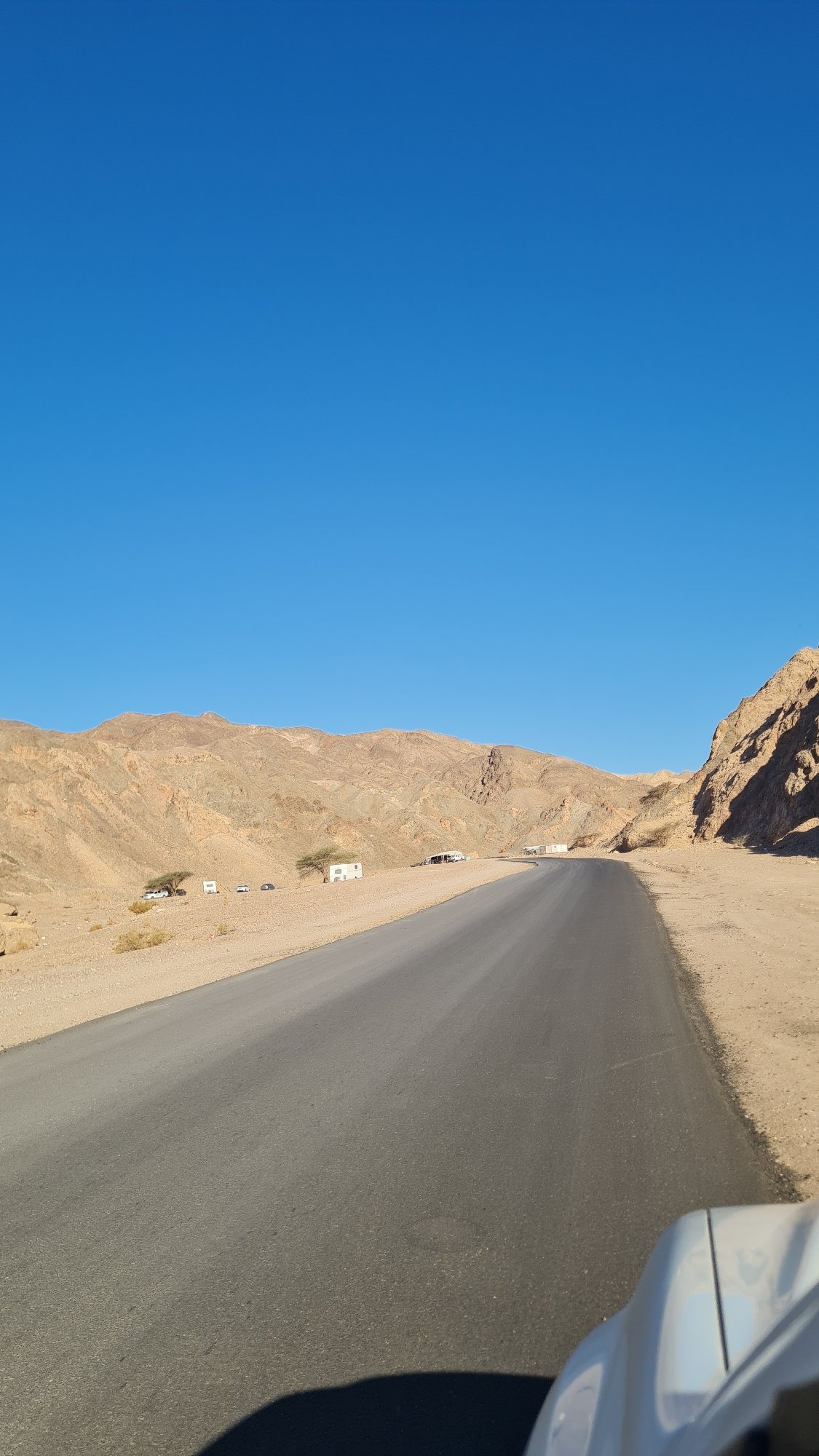 Desert road scene documented near Eilat, Israel
