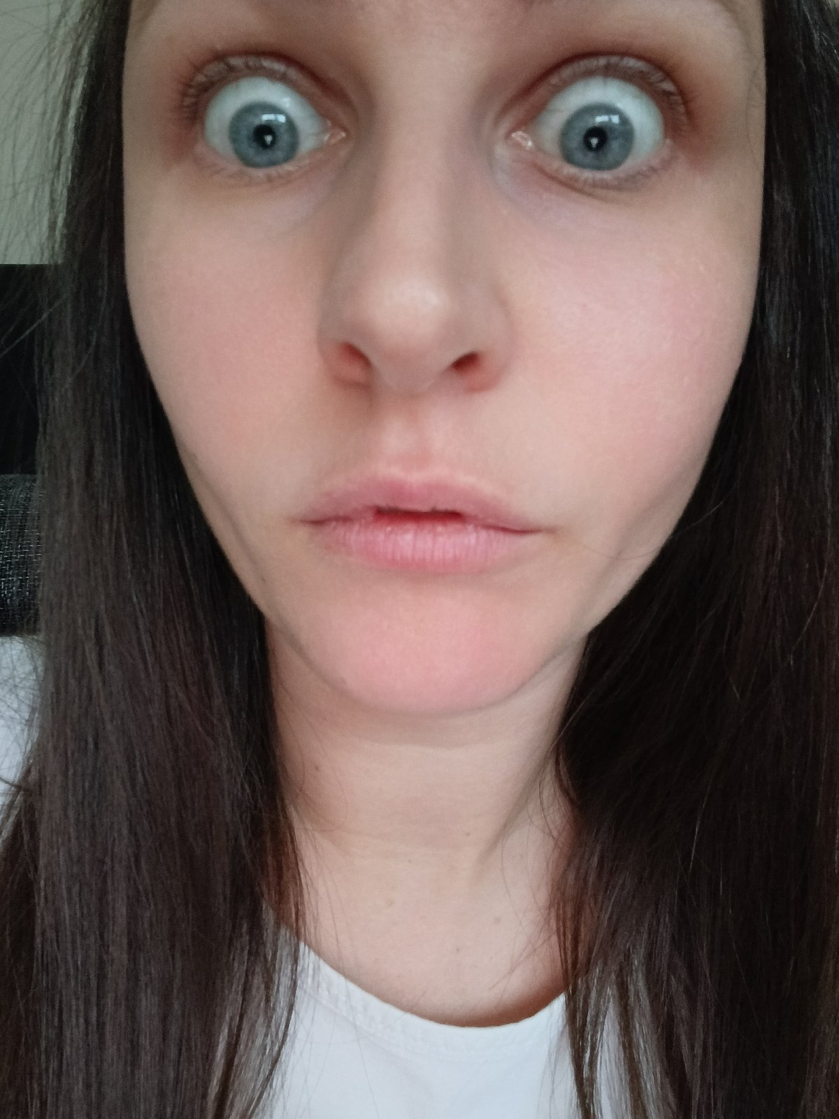Woman photographed repeatedly in selfies with plush toy