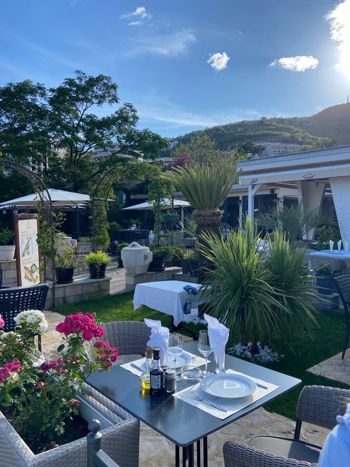 Summer tourism activity documented across Budva Montenegro waterfront