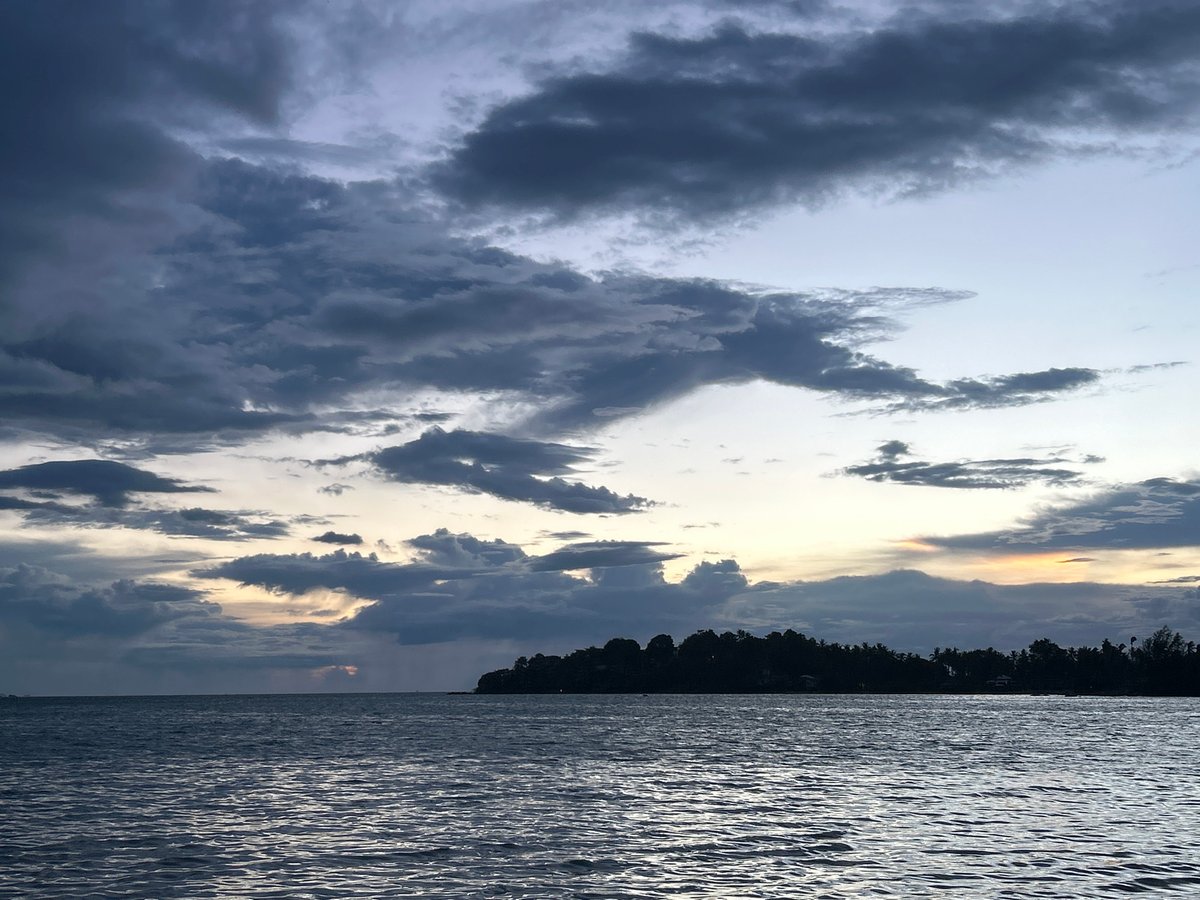 Stormy skies and a quiet beach on Koh Phangan