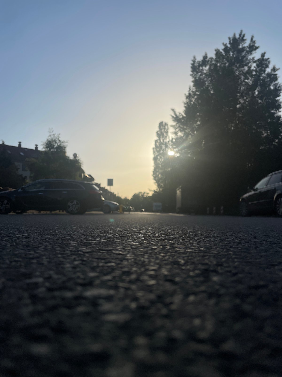 Evening street documentation captured across residential Wrocław neighborhoods